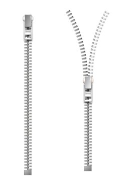 Zipper. Vector illustration clipart