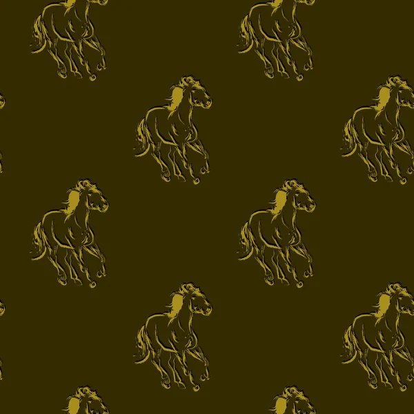馬パターン — ストックベクタ