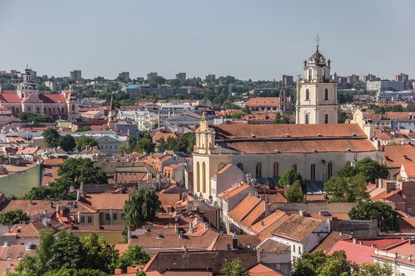 Vue sur la vieille ville de Vilnius — Photo