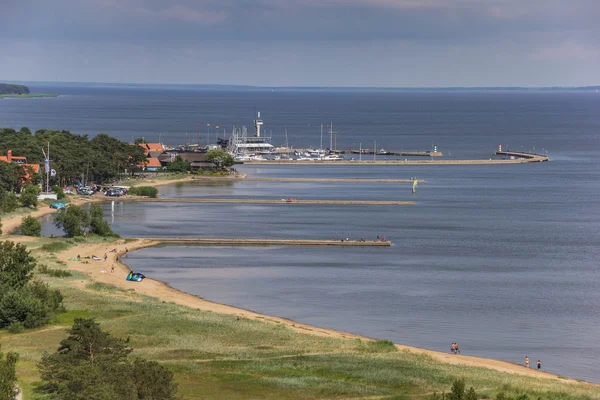 View from the highest dune over the curonian Spit — Stock Photo, Image