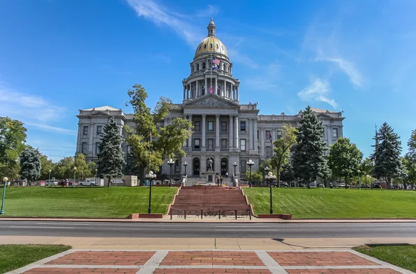 Colorado state capitol im zentrum von denver lizenzfreie Stockbilder