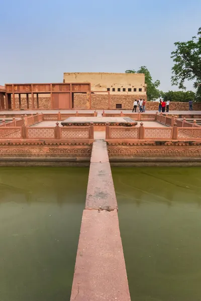 Ozdobný Bazén Městě Duchů Fatehpur Sikri Agra Indie — Stock fotografie