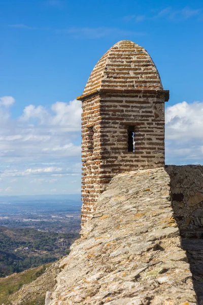Torre Vigia Muralha Circundante Histórica Cidade Marvao Portugal — Fotografia de Stock