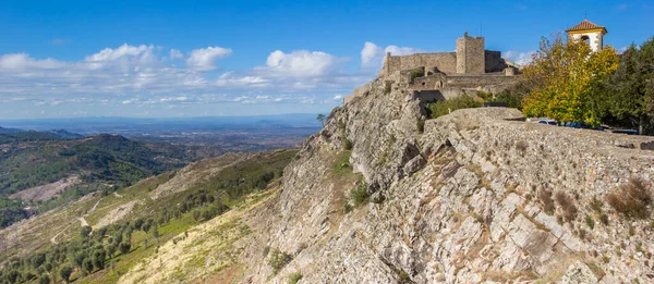 Panorama Historic Castle Surrounding Landscape Marvao Portugal — Stock Photo, Image