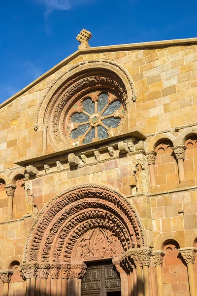 Fassade Der Historischen Santo Domingo Kirche Soria Spanien — Stockfoto