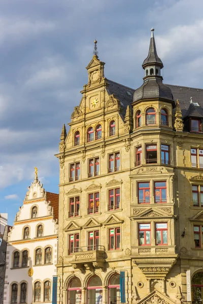 Almanya Nın Braunschweig Kentindeki Kohlmarkt Meydanındaki Tarihi Binalar — Stok fotoğraf
