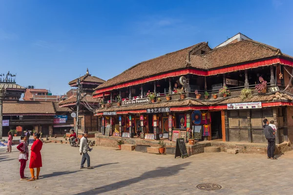 Restaurant Boutiques Sur Place Dattatraya Bhaktapur Népal — Photo