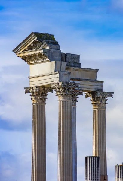 Ruins Roman Temple Archeological Park Xanten Germany — 스톡 사진