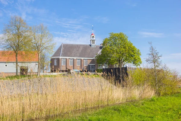 Iglesia Histórica Montículo Schokland Países Bajos — Foto de Stock
