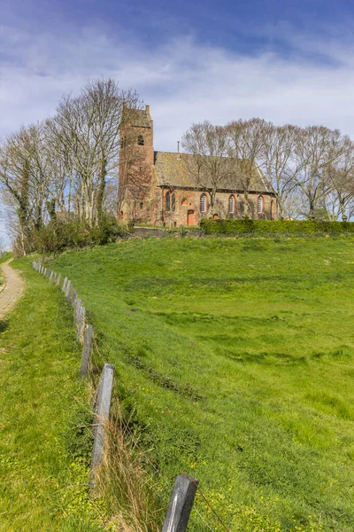 Chiesa Cima Allo Storico Tumulo Hegebeintum Paesi Bassi — Foto Stock