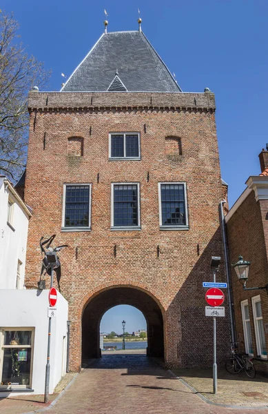 Facciata Anteriore Del Koornmarktspoort Kampen Paesi Bassi — Foto Stock