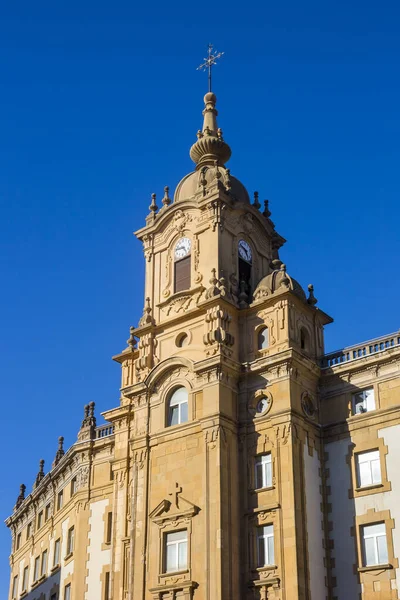 Torre Edificio Histórico San Sebastián España — Foto de Stock