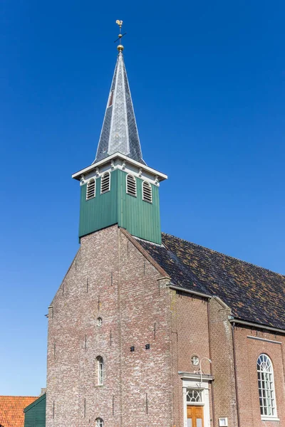 Turm Der Historischen Kirche Von Heeg Niederlande — Stockfoto