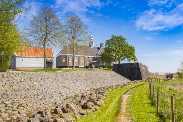 Dike Från Den Tidigare Schokland Nederländerna — Stockfoto