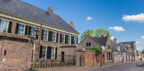 Panorama Van Oude Huizen Het Brink Plein Assen Nederland — Stockfoto