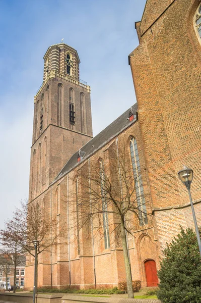 Histórica Iglesia Onze Lieve Vrouwe Centro Zwolle Países Bajos —  Fotos de Stock