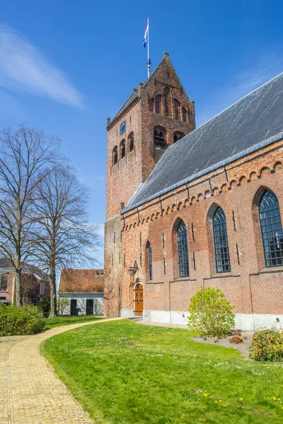 Igreja Histórica Sint Piter Pequena Aldeia Grou Holanda — Fotografia de Stock