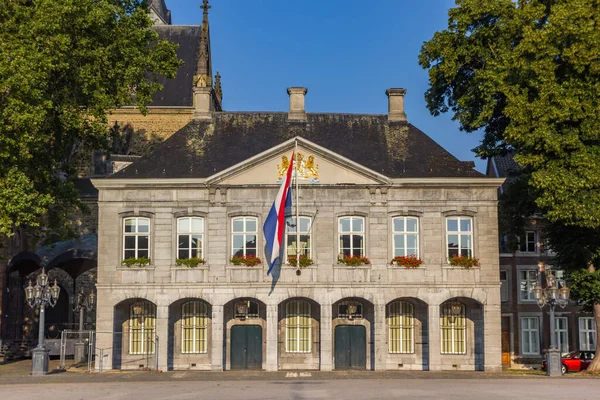 Historisch Gebouw Van Militaire Wacht Het Vrijthof Maastricht Nederland — Stockfoto