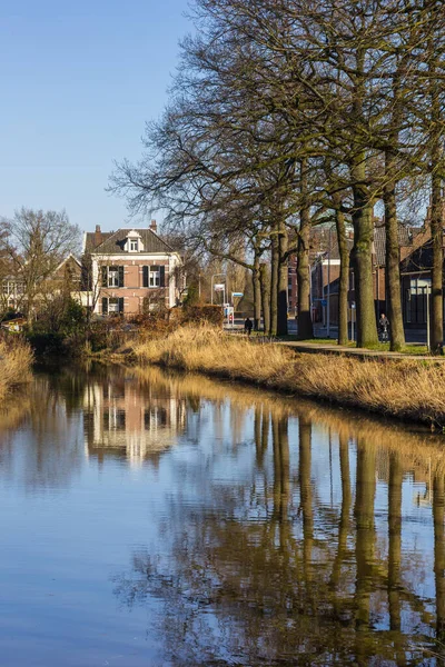 Río Berkel Fluye Través Del Centro Histórico Con Zutphen Países — Foto de Stock