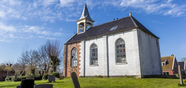 Panorama Der Historischen Kirche Von Jukwerd Groningen Niederlande — Stockfoto