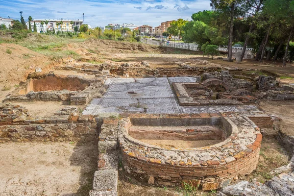 Εκσκαφές Στο Roman Casa Del Mitreo Στη Merida Ισπανία — Φωτογραφία Αρχείου