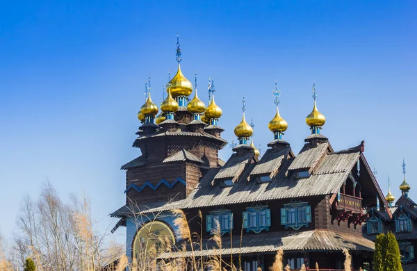 Golden Onion Domes Roof Bell Palace Gifhorn Germany — Stock Photo, Image