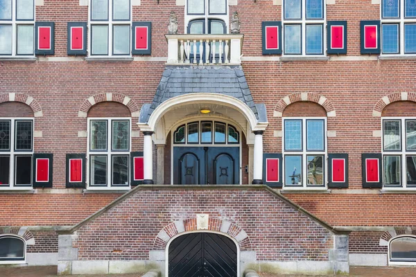 Entrada Histórico Edificio Del Ayuntamiento Veendam Países Bajos —  Fotos de Stock