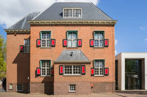 Gevel Van Het Historische Stadhuis Veendam Nederland — Stockfoto