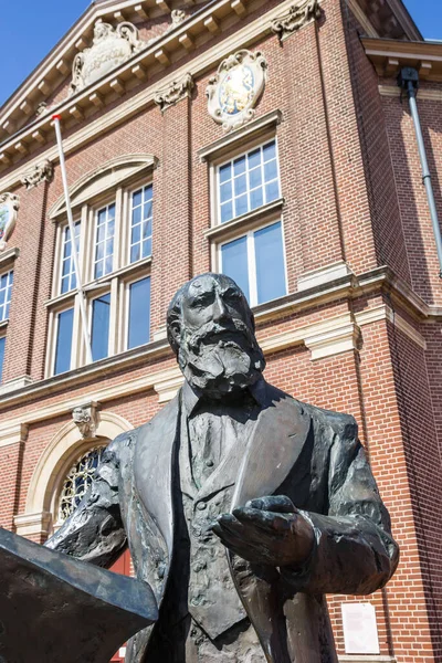 Statue Anthony Winkler Prins Front Museum Veendam Netherlands — Fotografia de Stock