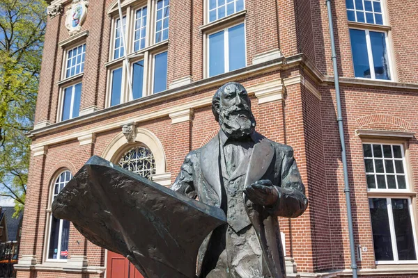 Statue Anthony Winkler Prins Front Museum Veendam Netherlands — Fotografia de Stock