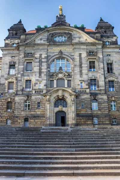 Stairs Leading Government Building Dresden Germany — Stockfoto