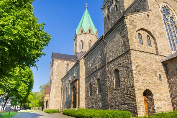 Historic Ludgerus Church Park Essen Werden Germany — ストック写真