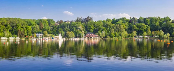 Panorama River Ruhr Lake Bladeney Essen Germany — Stockfoto