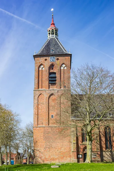Toren Van Historische Hippolytuskerk Middelstum Nederland — Stockfoto
