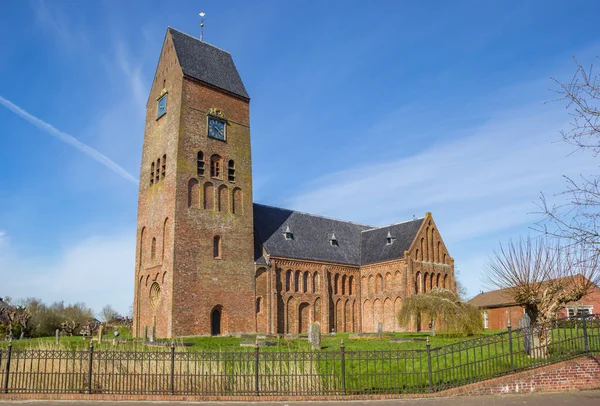Historic Bartholomeuskerk Church Little Village Stedum Netherlands — Stock Photo, Image