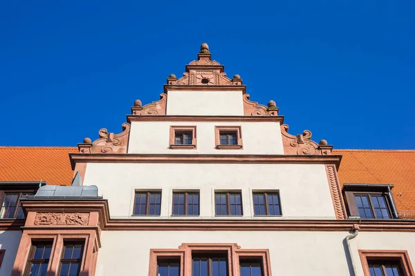 Окрашені Ягоди Історичному Будинку Магдебурзі Німеччина — стокове фото