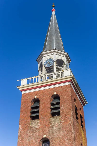 Hollanda Appingedam Daki Tarihi Nicolai Kilisesinin Kulesi — Stok fotoğraf