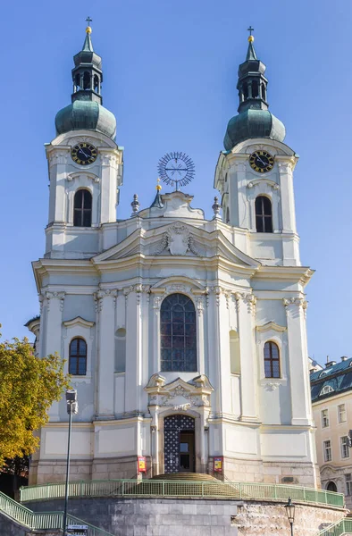 Iglesia Histórica Santa María Magdalena Centro Karlovy Vary República Checa — Foto de Stock