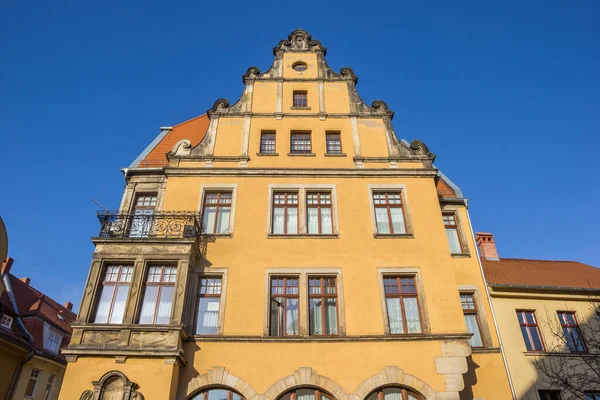 Aschersleben Almanya Barok Tarzı Bir Binanın Sarı Cephesi — Stok fotoğraf