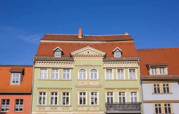 Fasade Historisk Hus Torget Aschersleben Tyskland – stockfoto