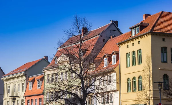 Coloridas Casas Históricas Plaza Del Mercado Aschersleben Alemania — Foto de Stock