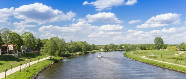 Panorama Rzeki Ems Haren Niemcy — Zdjęcie stockowe