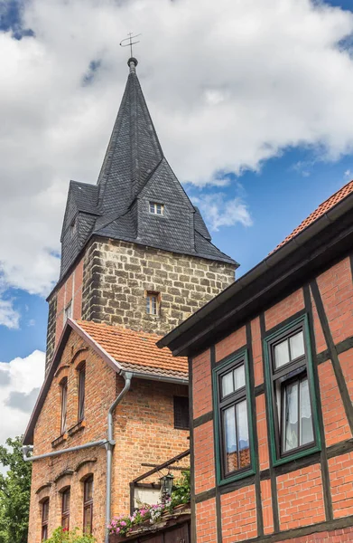 Kuhhirtenturm Tower Historic City Quedlinburg Németország — Stock Fotó
