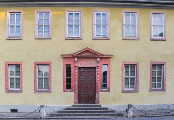 Fassade Des Historischen Goethehauses Weimar Deutschland — Stockfoto