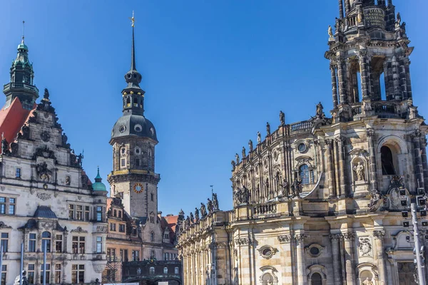 Католицька Церква Гофкірче Гаусманнстурм Дрездені Німеччина — стокове фото