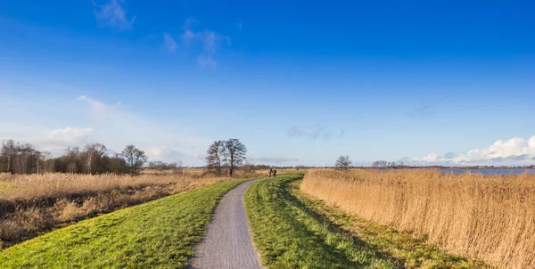 Panorama Walking Path Schildmeer Lake Groningen Netherlands — Photo