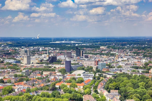 Aerial View Historic City Center Dortmund Germany — Stok fotoğraf