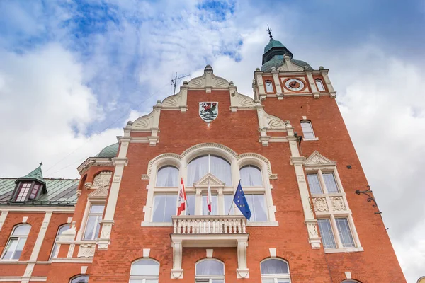 Front Facade Historic Powiat Building Slupsk Poland — Foto de Stock