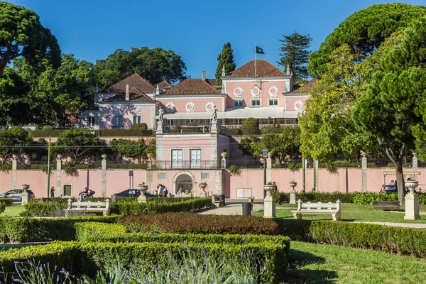 Garden Front Belem Palace Lisbon Portugal — Photo