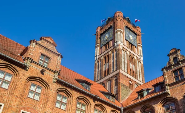 Clock Tower Historic Town Hall Building Torun Poland — Stockfoto